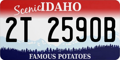 ID license plate 2T2590B