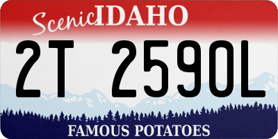 ID license plate 2T2590L