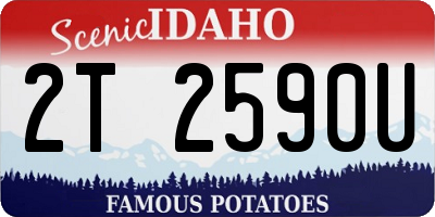 ID license plate 2T2590U