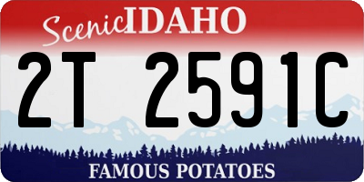 ID license plate 2T2591C