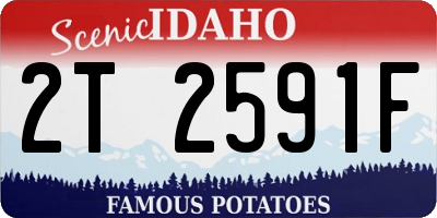 ID license plate 2T2591F