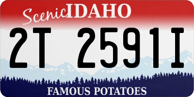 ID license plate 2T2591I