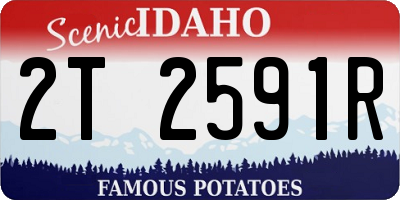 ID license plate 2T2591R