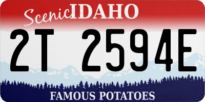 ID license plate 2T2594E
