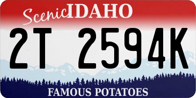 ID license plate 2T2594K