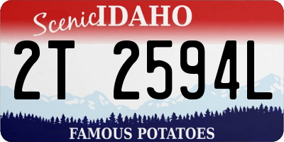 ID license plate 2T2594L