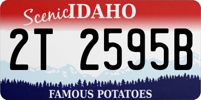 ID license plate 2T2595B