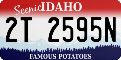 ID license plate 2T2595N