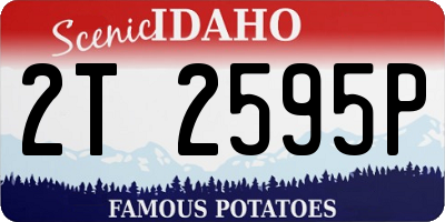 ID license plate 2T2595P