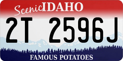 ID license plate 2T2596J