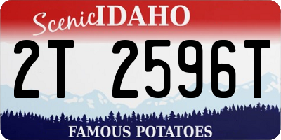 ID license plate 2T2596T