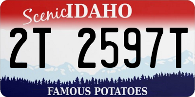 ID license plate 2T2597T