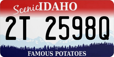 ID license plate 2T2598Q