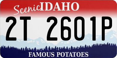 ID license plate 2T2601P