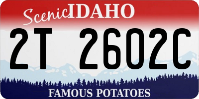 ID license plate 2T2602C
