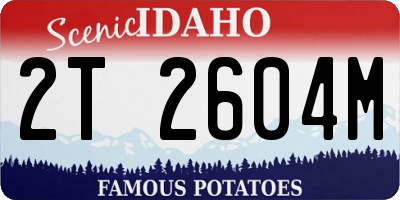 ID license plate 2T2604M