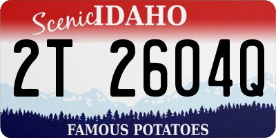 ID license plate 2T2604Q