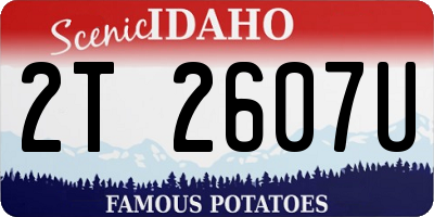 ID license plate 2T2607U