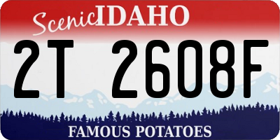 ID license plate 2T2608F