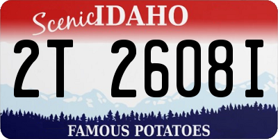 ID license plate 2T2608I