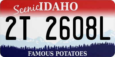 ID license plate 2T2608L