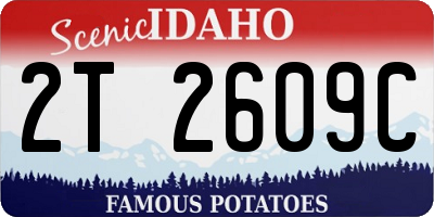 ID license plate 2T2609C