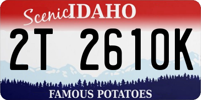 ID license plate 2T2610K