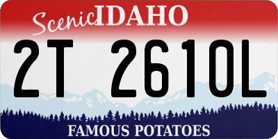 ID license plate 2T2610L