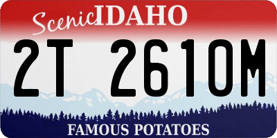ID license plate 2T2610M
