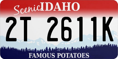 ID license plate 2T2611K