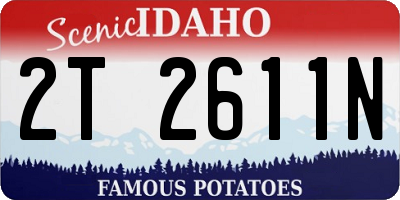 ID license plate 2T2611N