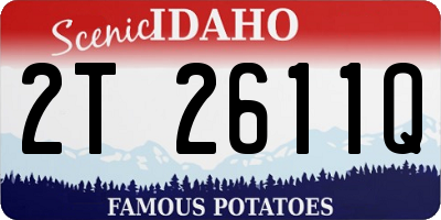 ID license plate 2T2611Q