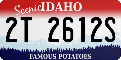 ID license plate 2T2612S