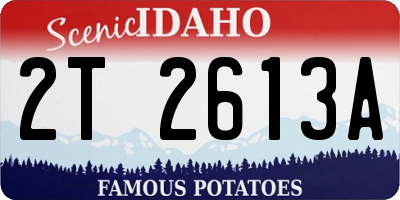 ID license plate 2T2613A