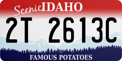 ID license plate 2T2613C