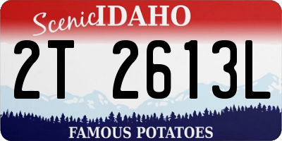 ID license plate 2T2613L