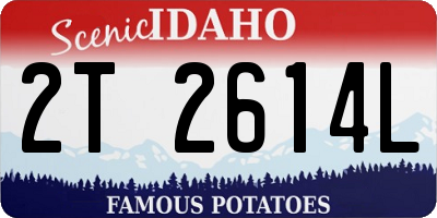 ID license plate 2T2614L