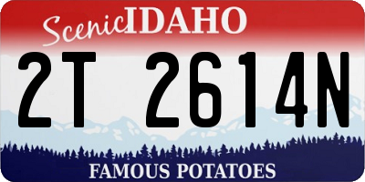 ID license plate 2T2614N