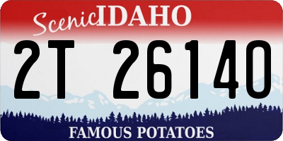 ID license plate 2T2614O