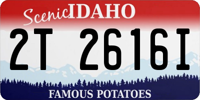 ID license plate 2T2616I