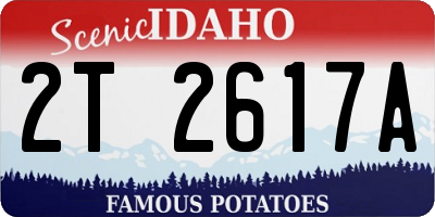ID license plate 2T2617A