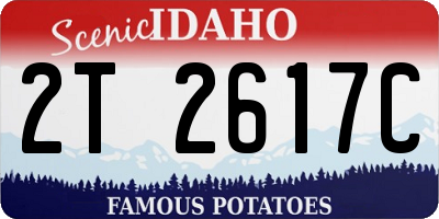 ID license plate 2T2617C