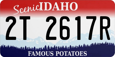 ID license plate 2T2617R