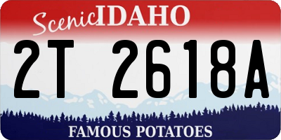 ID license plate 2T2618A