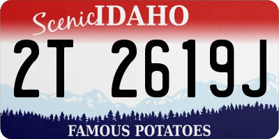 ID license plate 2T2619J
