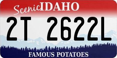 ID license plate 2T2622L