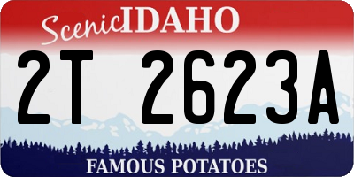 ID license plate 2T2623A