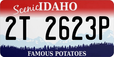 ID license plate 2T2623P
