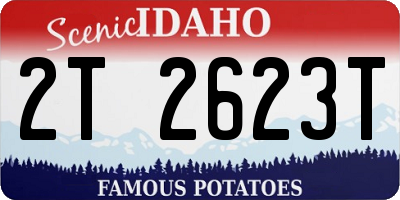 ID license plate 2T2623T