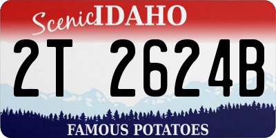 ID license plate 2T2624B